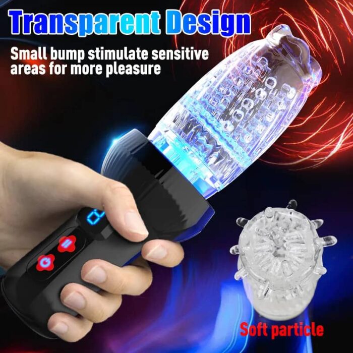 New Gawk Gawk 3000 Automatic Male Masturbator with 9 Thrusting & Rotating Modes Waterproof Penis Masturbator