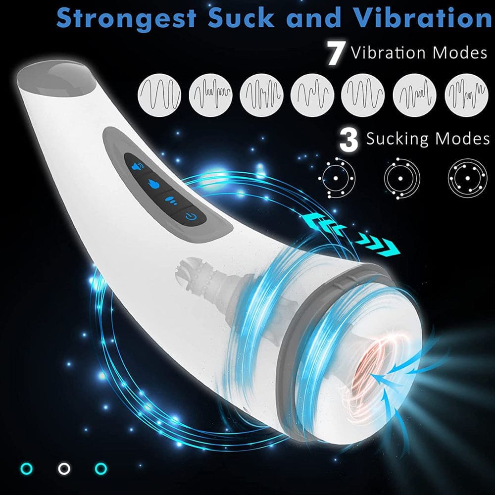 Hgod 007 Automatic Male Masturbato with 7 Vibration 3 Sucking for Penis Masturbation