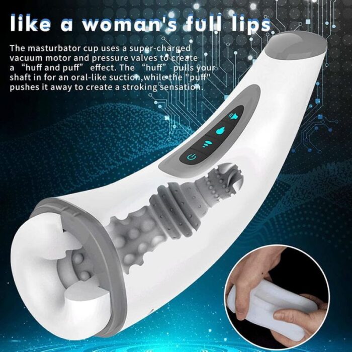 Hgod 007 Automatic Male Masturbato with 7 Vibration 3 Sucking for Penis Masturbation