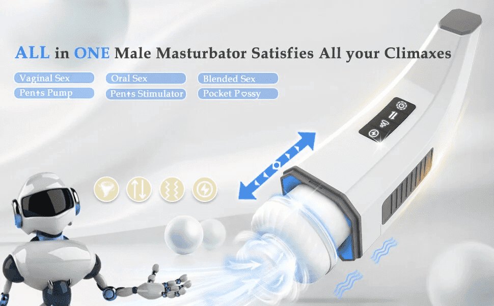 Hgod 007 Automatic Masturbator with Heating 4 Vibration 5 Thrusting 7 Sucking Male Stroker
