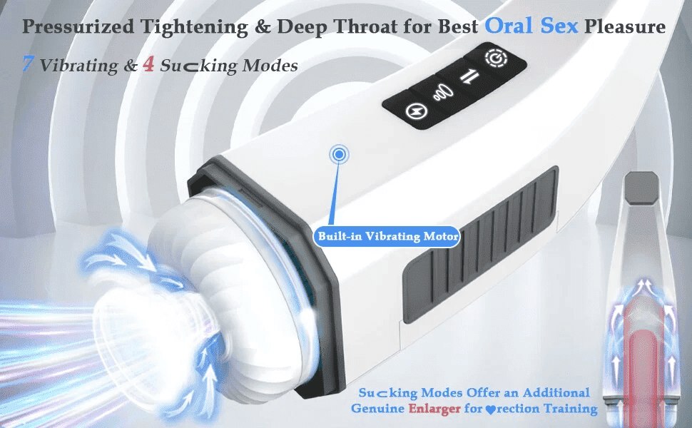 Hgod 007 Automatic Masturbator with Heating 4 Vibration 5 Thrusting 7 Sucking Male Stroker
