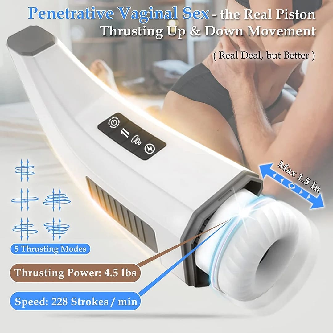 Hgod 007 Automatic Masturbator with Heating 4 Vibration 5 Thrusting 7 Sucking Male Stroker