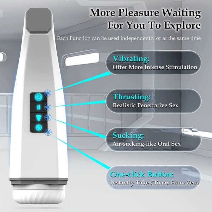 Hgod 007 Automatic Masturbator with Heating 4 Vibration 5 Thrusting 7 Sucking Male Stroker