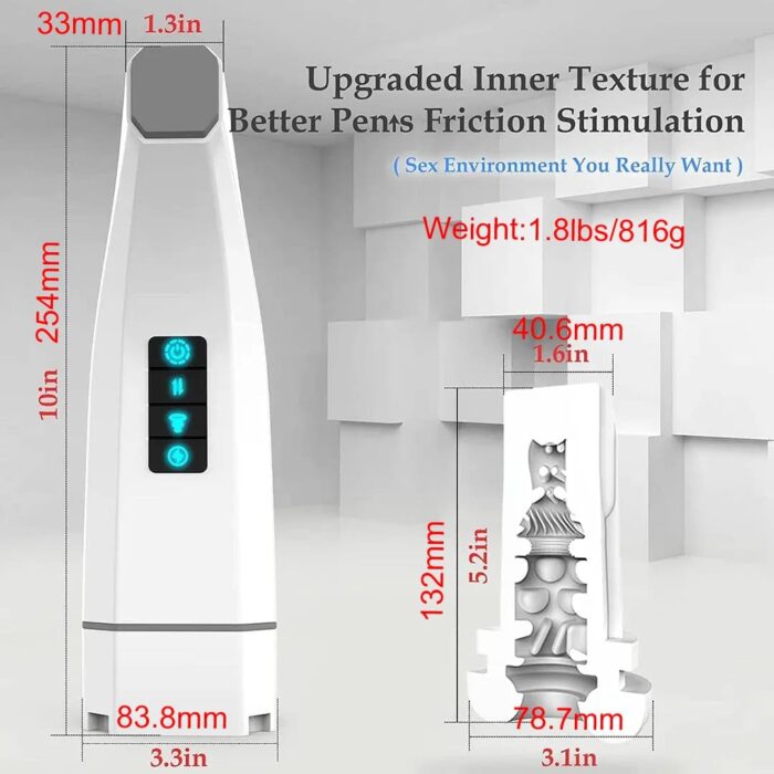 Hgod 007 Automatic Masturbator with Heating 4 Vibration 5 Thrusting 7 Sucking Male Stroker