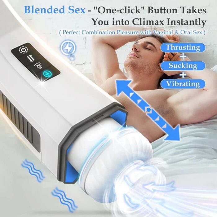 Hgod 007 Automatic Masturbator with Heating 4 Vibration 5 Thrusting 7 Sucking Male Stroker