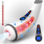 Hgod 007 Pro 9 Vibrating & 9 Sucking Male Masturbator with Heating Voice Blowjob LCD Mens Sex Toy