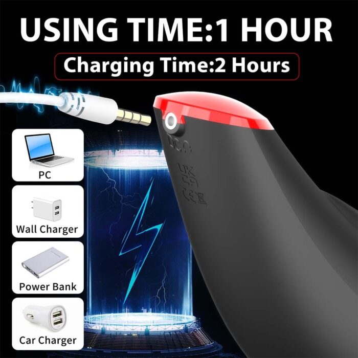 Hgod 007 Pro 9 Vibrating & 9 Sucking Male Masturbator with Heating Voice Blowjob LCD Mens Sex Toy