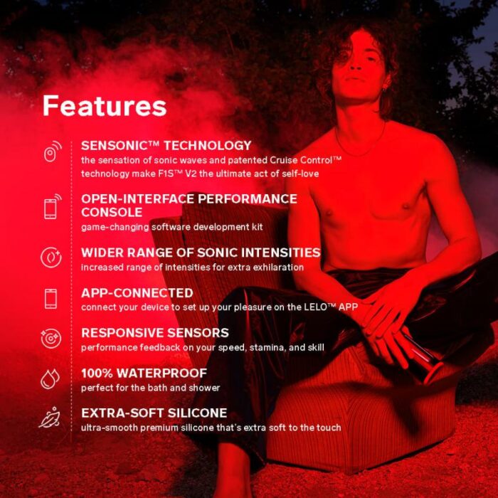 LELO F1S V2 Automatic Male Masturbator with 4 Vibrations Waterproof Sillicone Pocket Pussy Sex Toys for Men