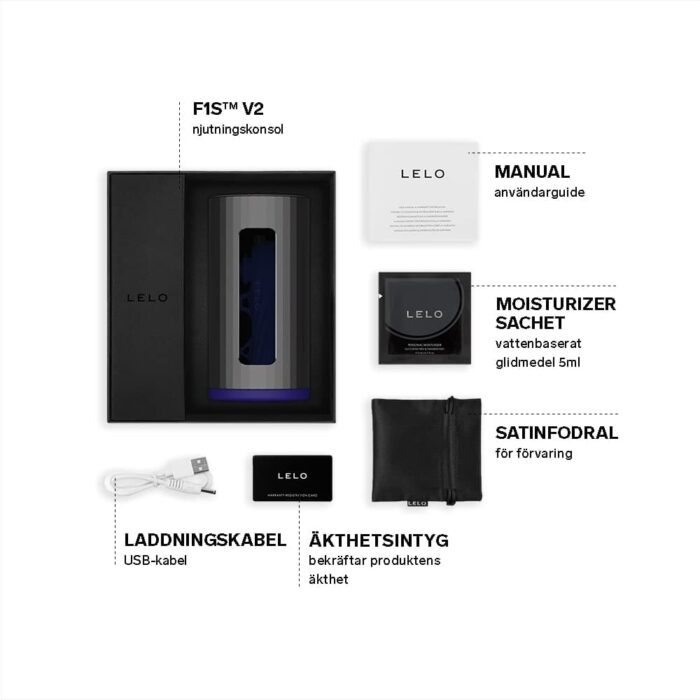LELO F1S V2 Automatic Male Masturbator with 4 Vibrations Waterproof Sillicone Pocket Pussy Sex Toys for Men