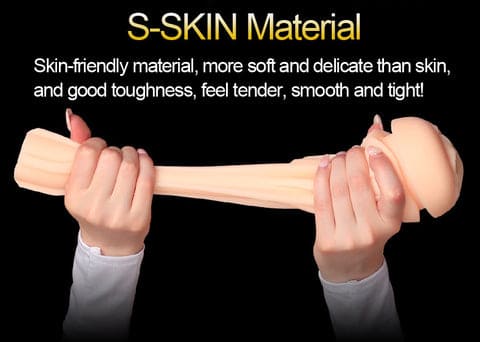 LETEN 10 Frequency Vibrations Male Masturbator Soft TPE Channel Deep Throat Sucking Sex Toys for Men