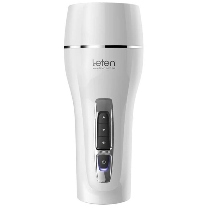 LETEN 10 Frequency Vibrations Male Masturbator Soft TPE Channel Deep Throat Sucking Sex Toys for Men