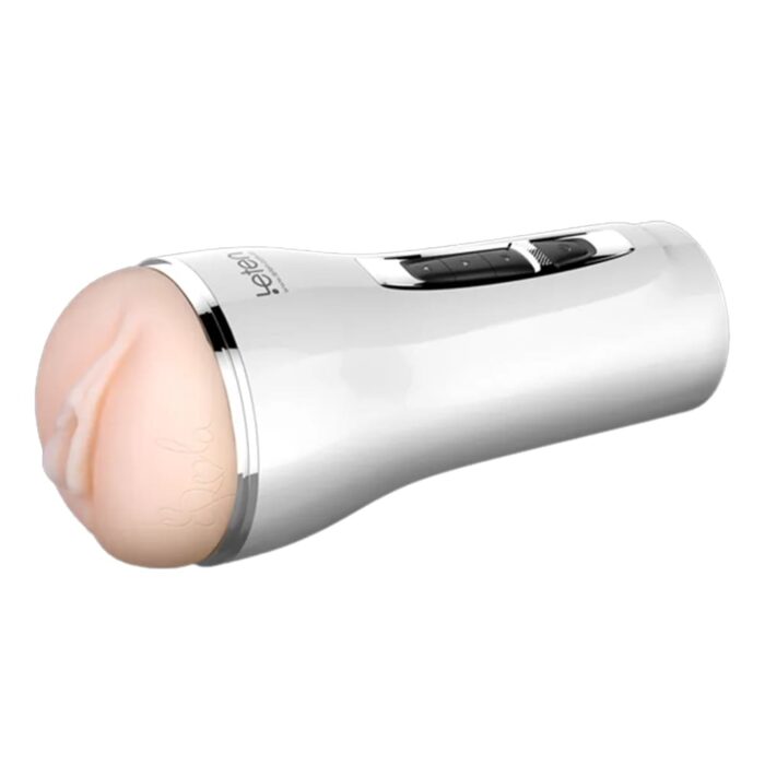 LETEN 10 Frequency Vibrations Male Masturbator Soft TPE Channel Deep Throat Sucking Sex Toys for Men
