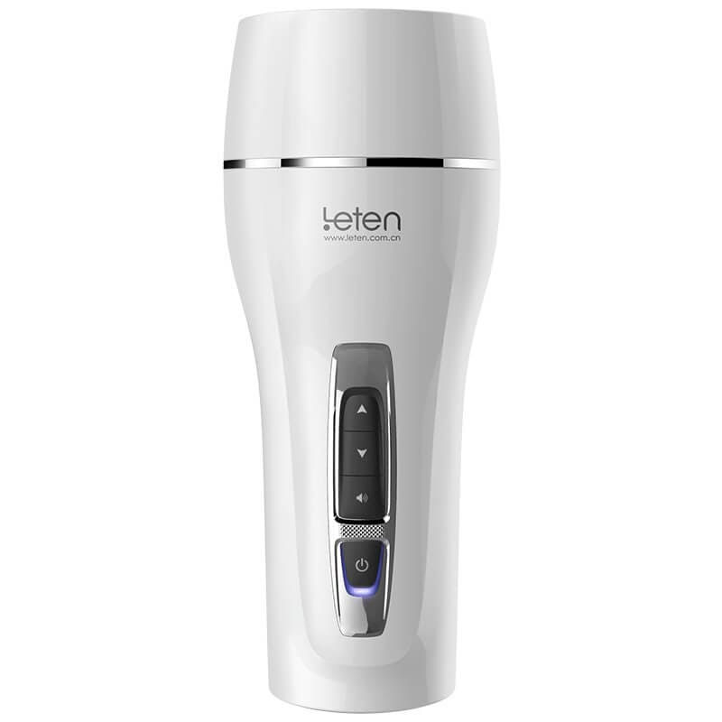 LETEN 10 Frequency Vibrations Male Masturbator Soft TPE Channel Deep Throat Sucking Sex Toys for Men