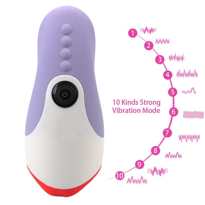 LETEN 10 Powerful Vibrations Male Masturbator Mens Sex Toys with Smart Heated Tongue Licking Blowjob Sex Toy - Image 10