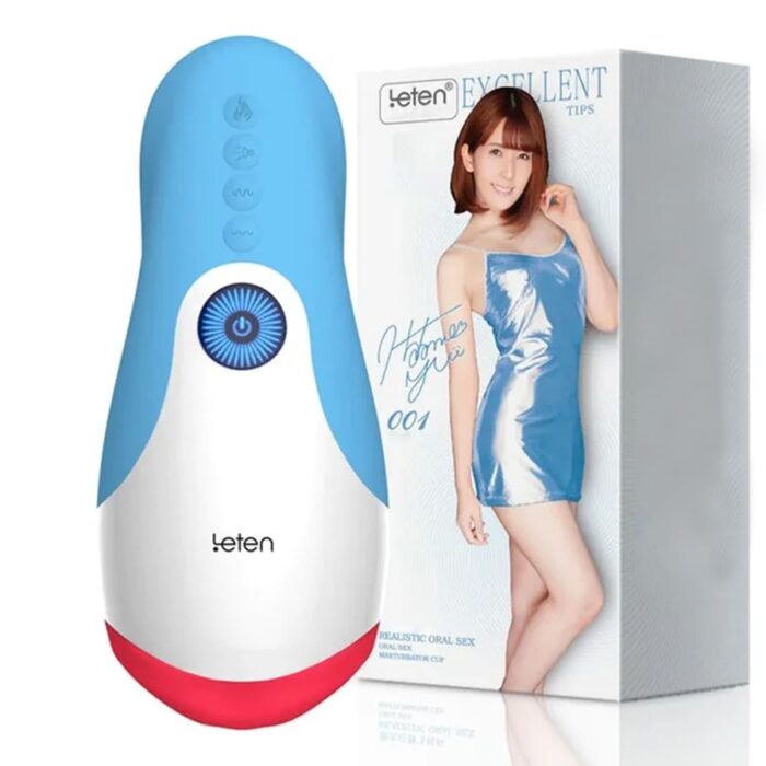 LETEN 10 Powerful Vibrations Male Masturbator Mens Sex Toys with Smart Heated Tongue Licking Blowjob Sex Toy - Image 2