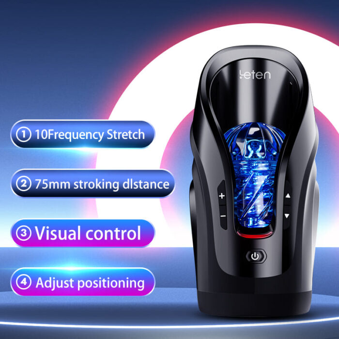 LETEN Automatic Male Masturbator 10 Vibration Thrusting Modes Mens Penis Stroker