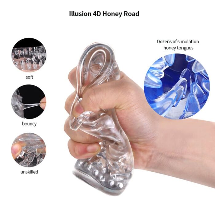 LETEN Automatic Male Masturbator with 5 Speeds 5 Frequency Rotating & 6 Scenes 3D Textured Male Stroker