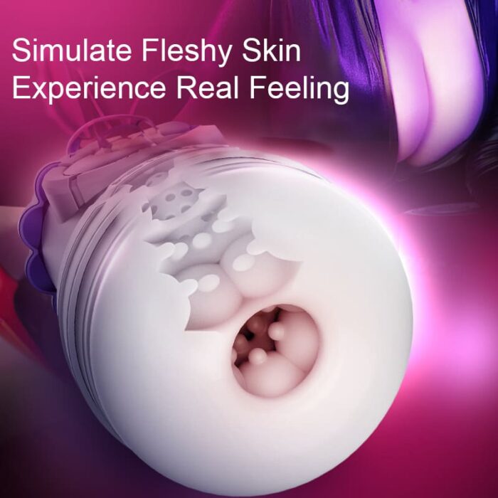 LETEN Deep Sucking Vibration Male Masturbator Simulate Fleshy Skin Adult Toys Pocket Pussy Stroker
