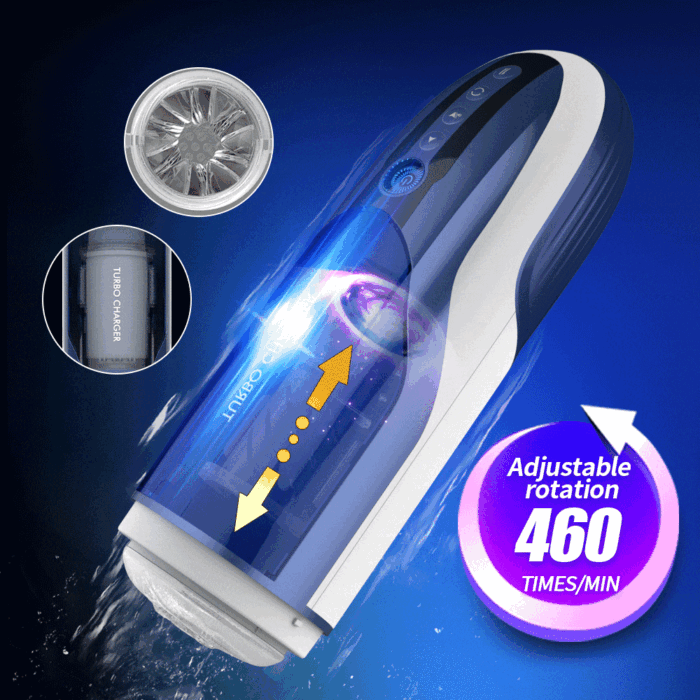 LETEN Powerful Automatic Male Masturbator with 10 Thrusting Rotation Modes Voice Interactive Male Stroker