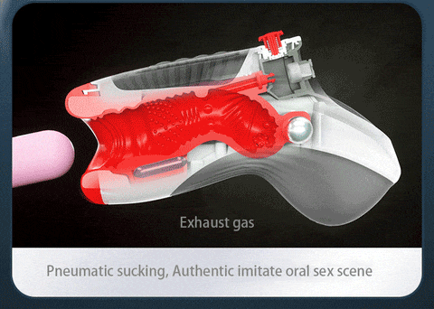 Leten 3 Vibration 7 Frequency Male Masturbator with Dual Motors Deepthroat Sucking Blowjob Toy