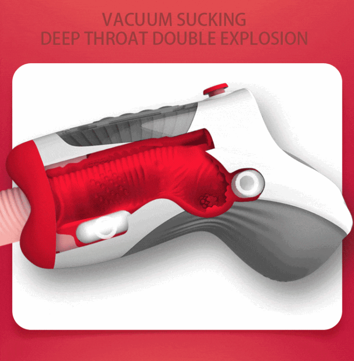 Leten 3 Vibration 7 Frequency Male Masturbator with Dual Motors Deepthroat Sucking Blowjob Toy