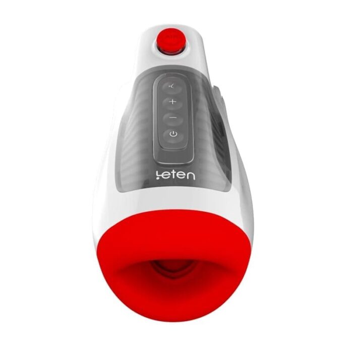 Leten 3 Vibration 7 Frequency Male Masturbator with Dual Motors Deepthroat Sucking Blowjob Toy
