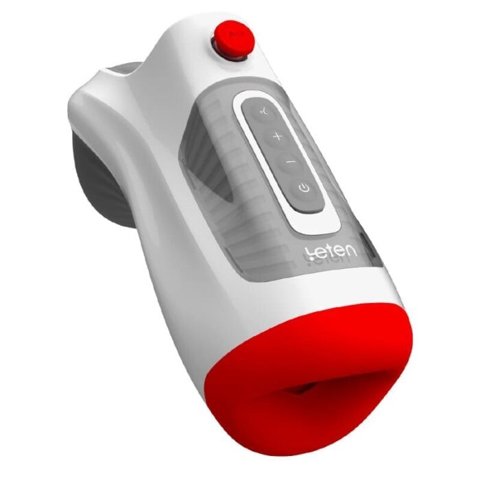 Leten 3 Vibration 7 Frequency Male Masturbator with Dual Motors Deepthroat Sucking Blowjob Toy