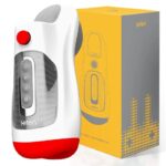 Leten 3 Vibration 7 Frequency Male Masturbator with Dual Motors Deepthroat Sucking Blowjob Toy
