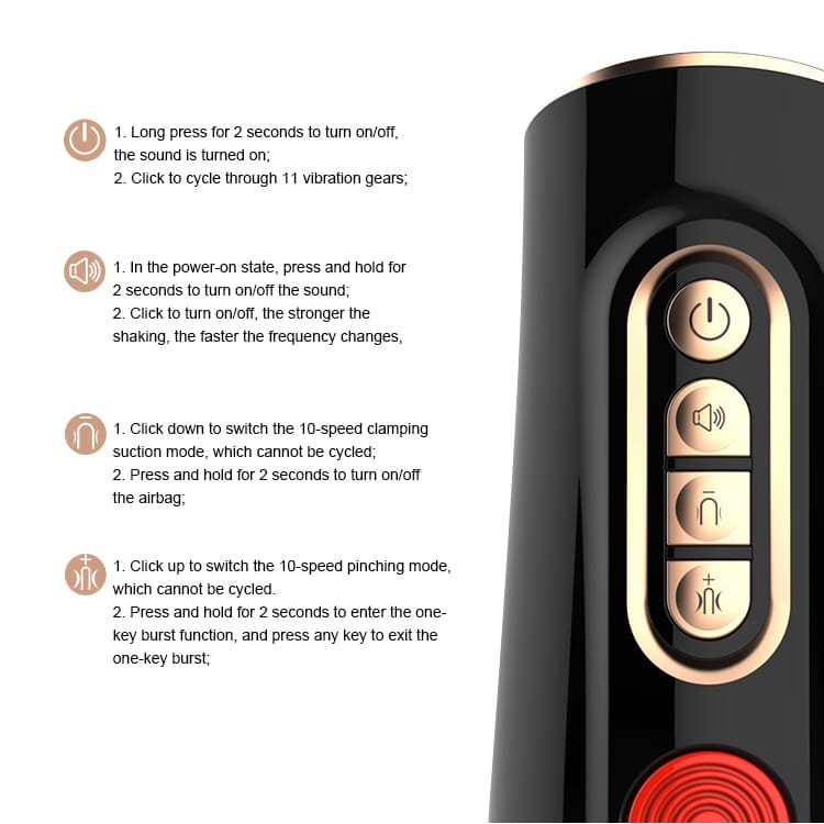 Leten 7 Frequency Vibrations 3 Speeds Automatic Male Masturbator with High-Speed ​​Piston Motor Voice Male Sex Toys