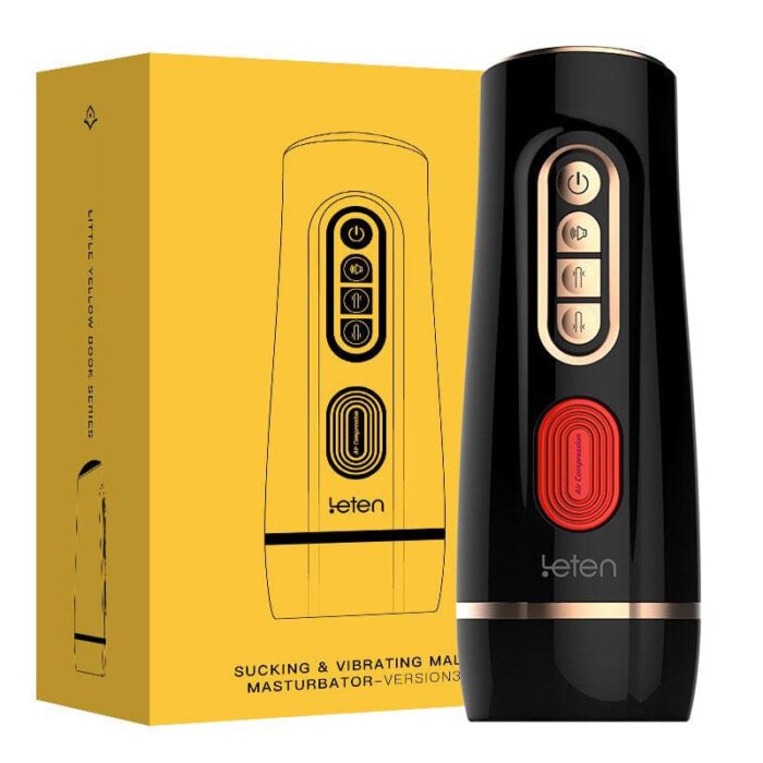 Leten 7 Frequency Vibrations 3 Speeds Automatic Male Masturbator with High-Speed ​​Piston Motor Voice Male Sex Toys