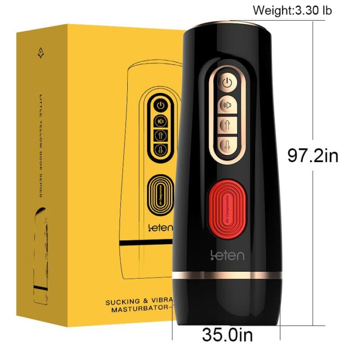 Leten 7 Frequency Vibrations 3 Speeds Automatic Male Masturbator with High-Speed ​​Piston Motor Voice Male Sex Toys