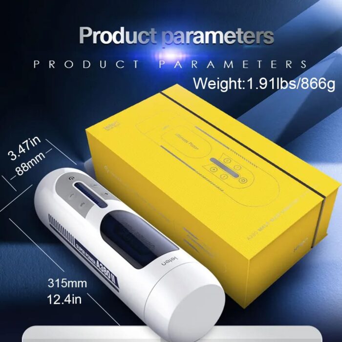 Leten A380 2ND Automatic Male Masturbator with 10 Function Telescopic Vibration Hands Free Voice Sex Machine
