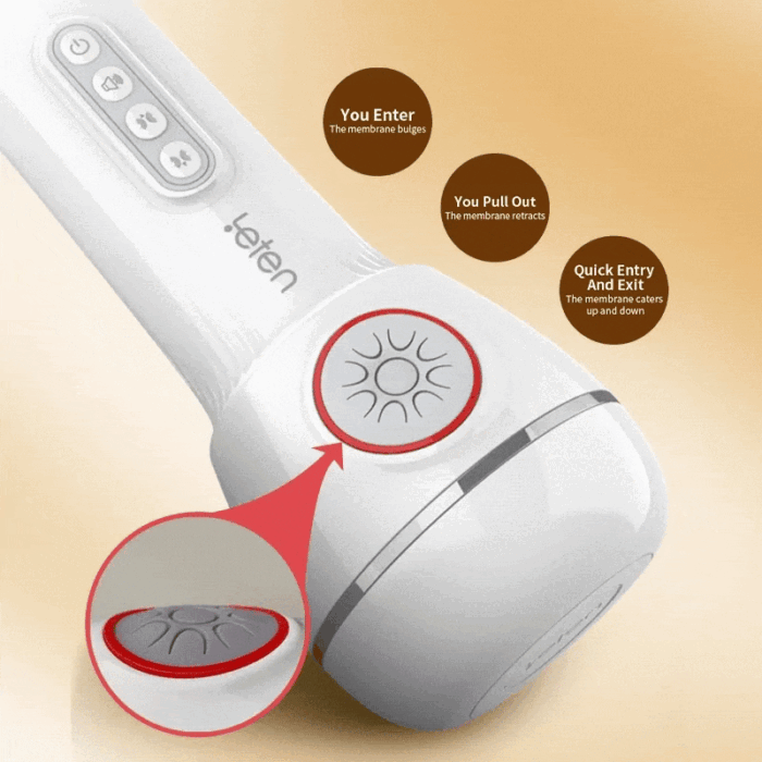Leten SM240 Male Masturbator with Heating & Voice, 10 Vibrating & Sucking Modes Male Stroker