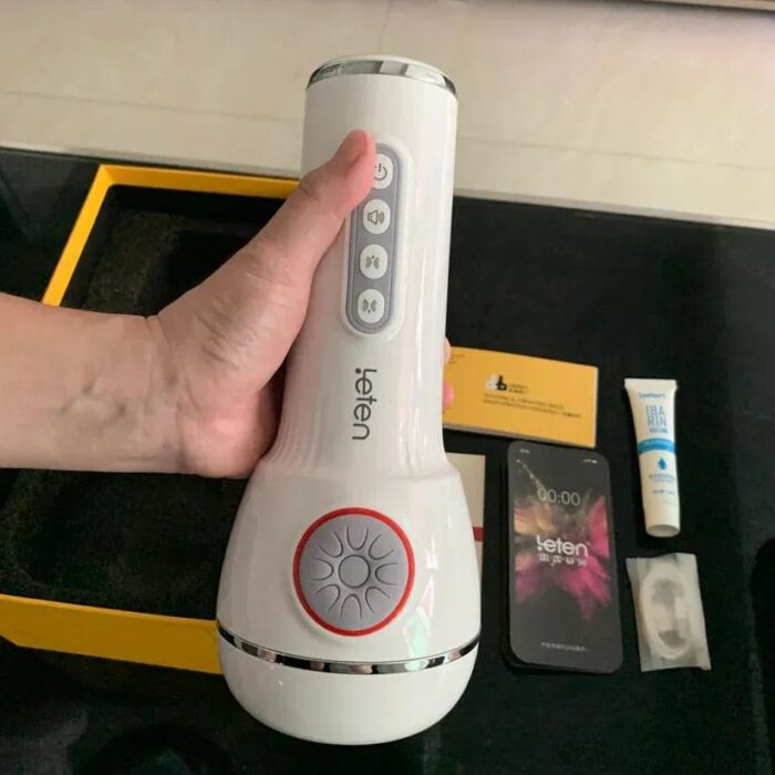 Leten SM240 Male Masturbator with Heating & Voice, 10 Vibrating & Sucking Modes Male Stroker