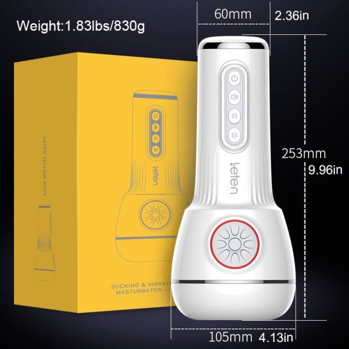 Leten SM240 Male Masturbator with Heating & Voice, 10 Vibrating & Sucking Modes Male Stroker