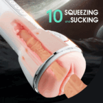 Leten SM240 Male Masturbator with Heating & Voice, 10 Vibrating & Sucking Modes Male Stroker