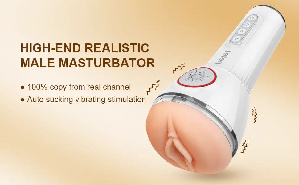 Leten SM240 Male Masturbator with Heating & Voice, 10 Vibrating & Sucking Modes Male Stroker