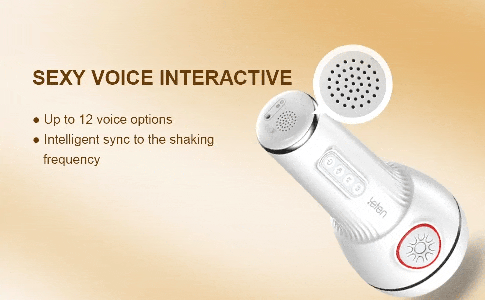 Leten SM240 Male Masturbator with Heating & Voice, 10 Vibrating & Sucking Modes Male Stroker