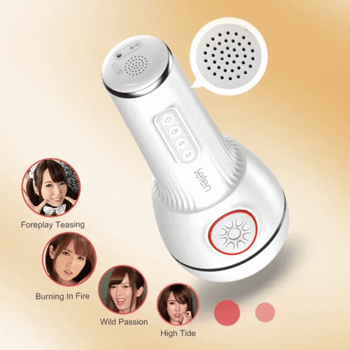 Leten SM240 Male Masturbator with Heating & Voice, 10 Vibrating & Sucking Modes Male Stroker