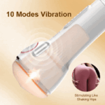 Leten SM240 Male Masturbator with Heating & Voice, 10 Vibrating & Sucking Modes Male Stroker