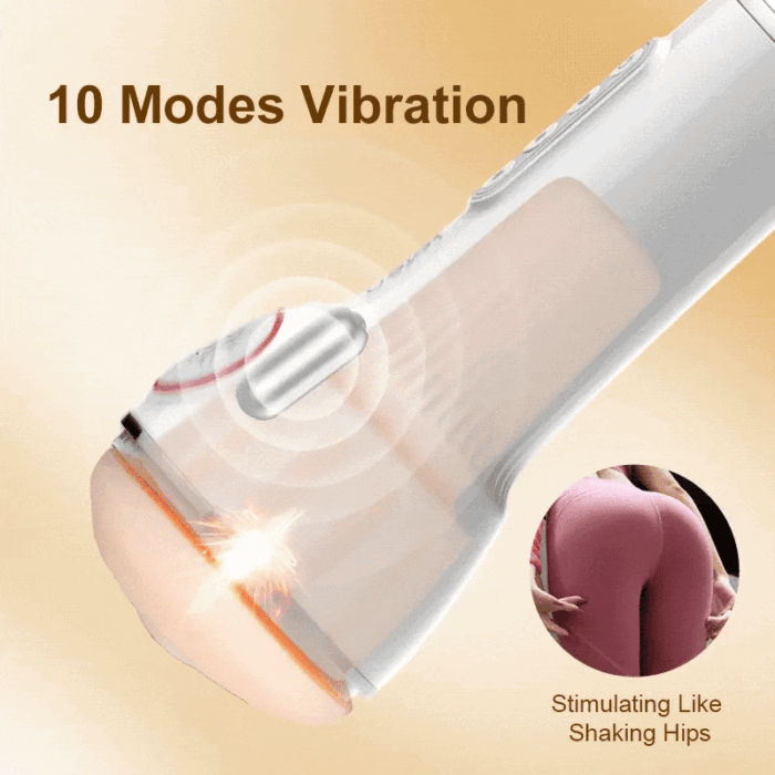 Leten SM240 Male Masturbator with Heating & Voice, 10 Vibrating & Sucking Modes Male Stroker