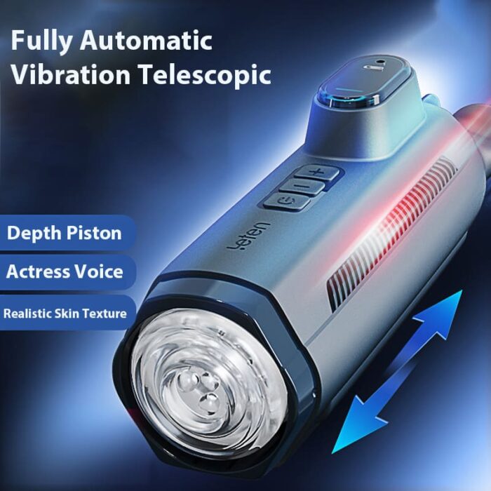 LETEN Submarine Fully Automatic Male Masturbator with 7 Vibration 3 Thrusting Modes Voice Masturbation Cup