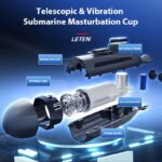 LETEN Submarine Fully Automatic Male Masturbator with 7 Vibration 3 Thrusting Modes Voice Masturbation Cup