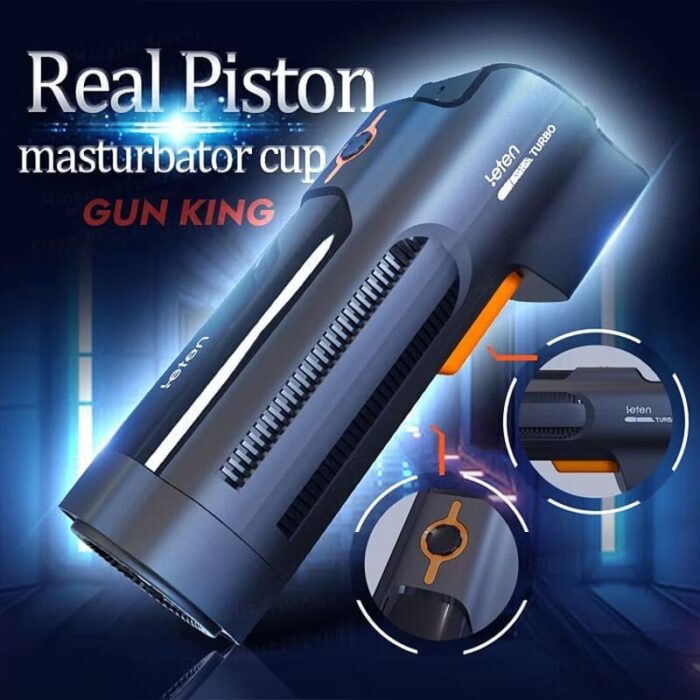 Leten Turbo 10 Thrusting Automatic Male Masturbator with Voice Heated 3D Textured Vibrating Stroker