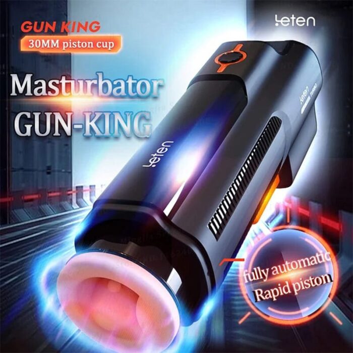 Leten Turbo 10 Thrusting Automatic Male Masturbator with Voice Heated 3D Textured Vibrating Stroker