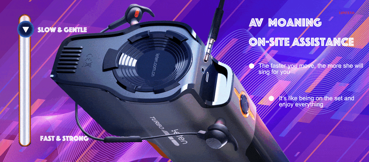 Leten Turbo 10 Thrusting Automatic Male Masturbator with Voice Heated 3D Textured Vibrating Stroker