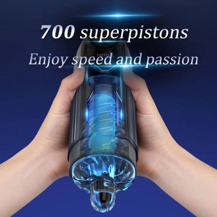 Leten X-Turbo 10 Variations Male Masturbator, 700 Piston/Min Electric Piston Heated Male Stroker