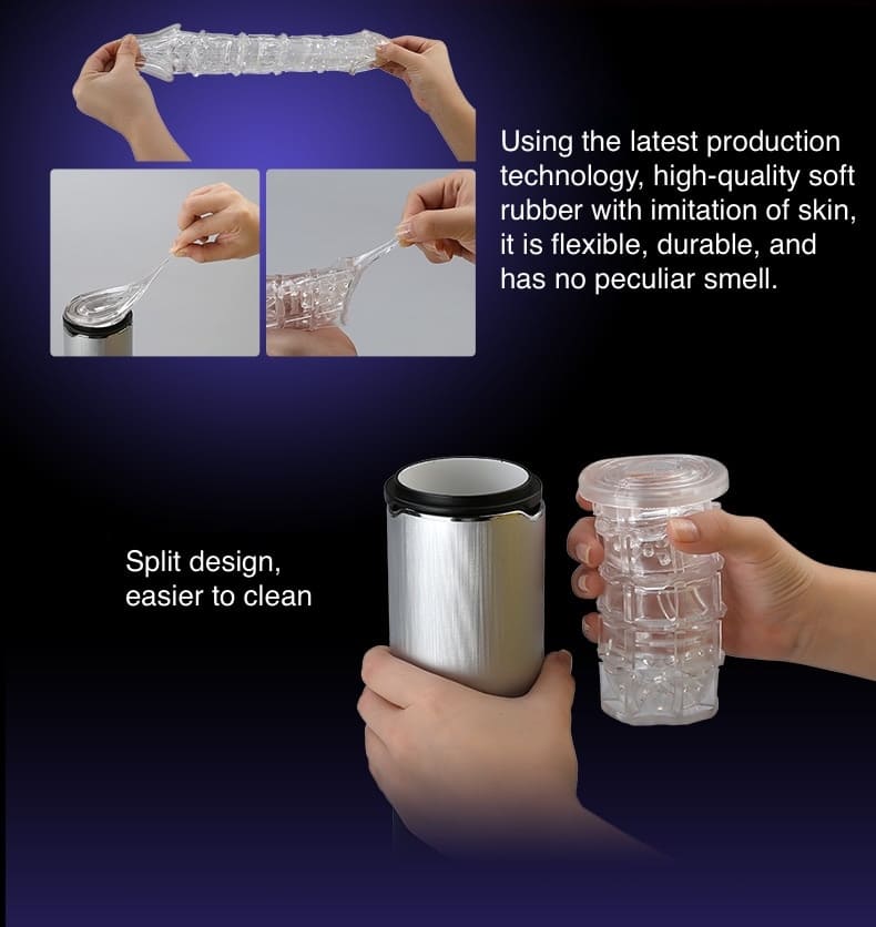 Leten X9 3RD Automatic Male Masturbator - 10 Frequency Vibrations Sex Toys for Men with Suction Cup Base