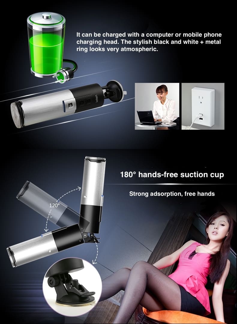 Leten X9 3RD Automatic Male Masturbator - 10 Frequency Vibrations Sex Toys for Men with Suction Cup Base