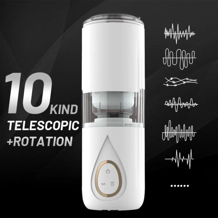 Lovesvibe 10 Thrusting Rotation Hands-Free Male Masturbator with Moaning Function Male Stroker